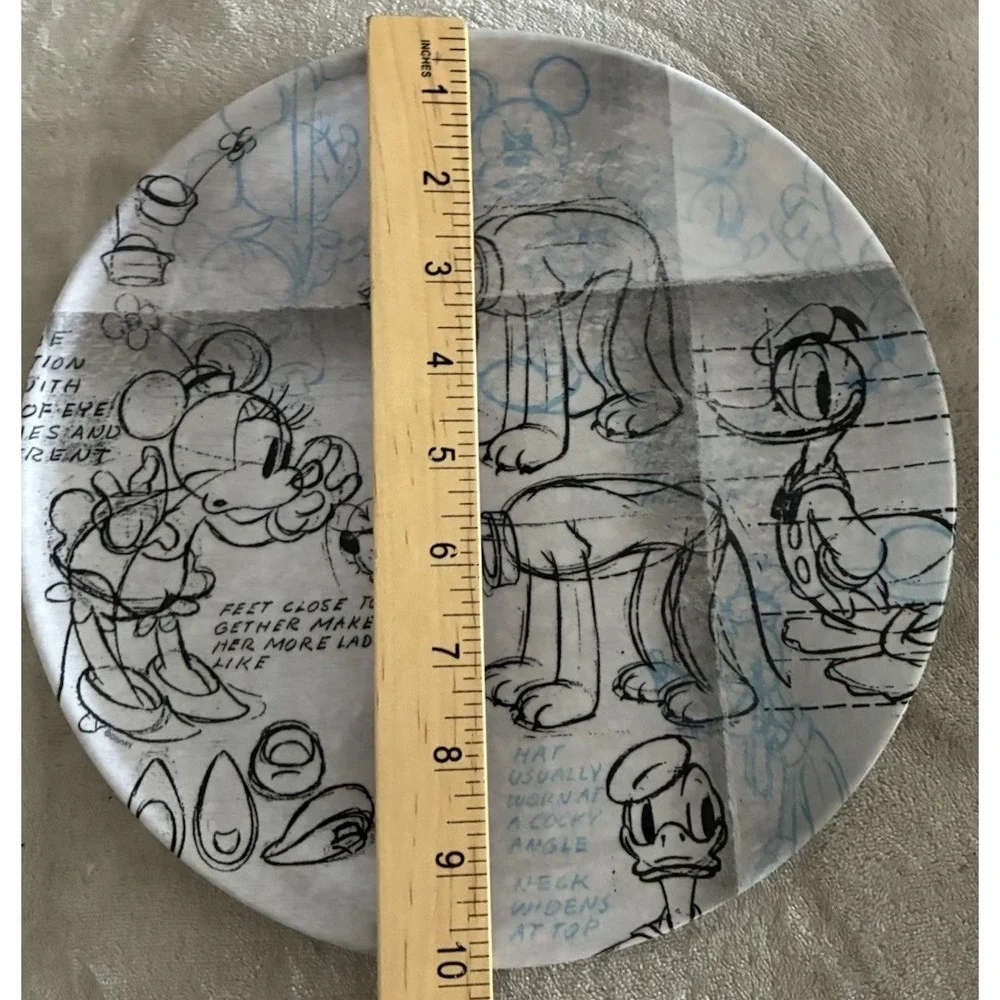 Zak Designs Disney Dinner‎ Plate Mickey Donald Goofy Pluto  10